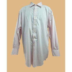 Brooks Brothers Mens Pink Shirt 17.5-34 Madison Fit Non-Iron Stretch Supima Cott